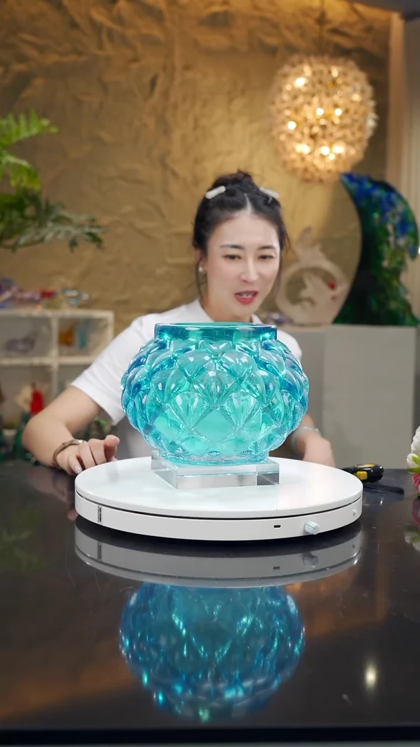辉****6宝石蓝灯笼花瓶