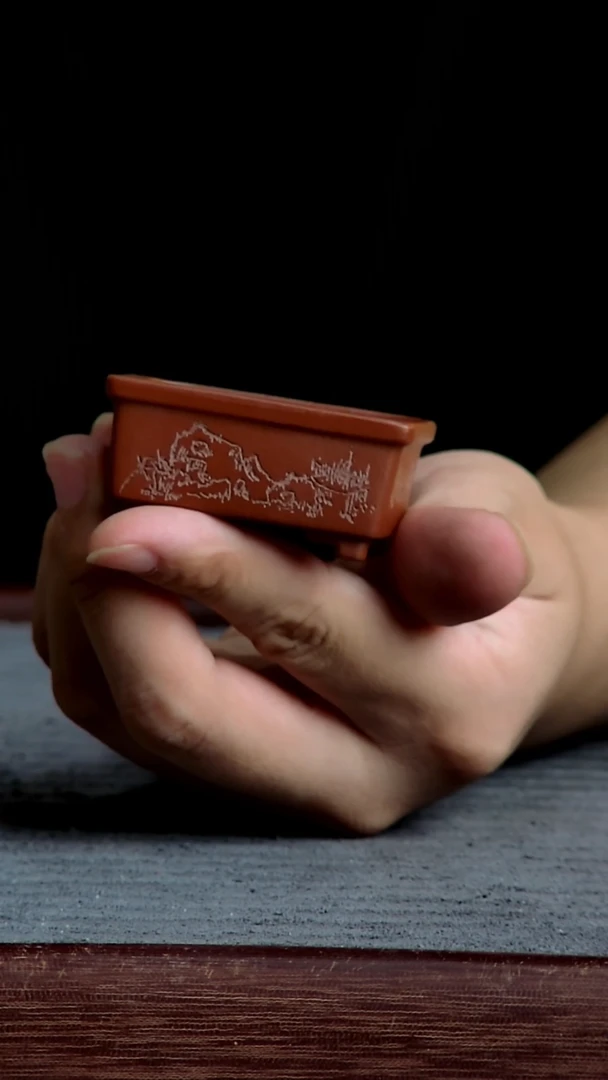 紫砂花盆4.5*3.5*1.5内径紫砂花盆