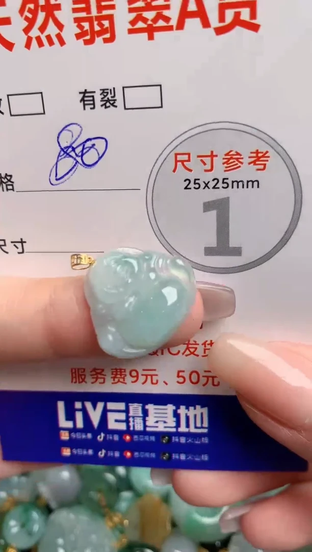 翡翠18K金镶嵌颈饰24000720