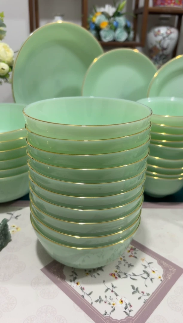 5.5英寸玉瓷碗10个口径13.8厘米