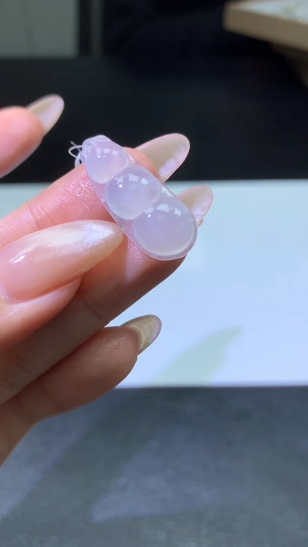 【闪购商品】定制翡翠未镶嵌003ee-毛货豆子送金扣8