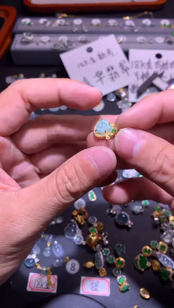 【闪购商品】翡翠吊坠(不含链)银S925镶嵌1