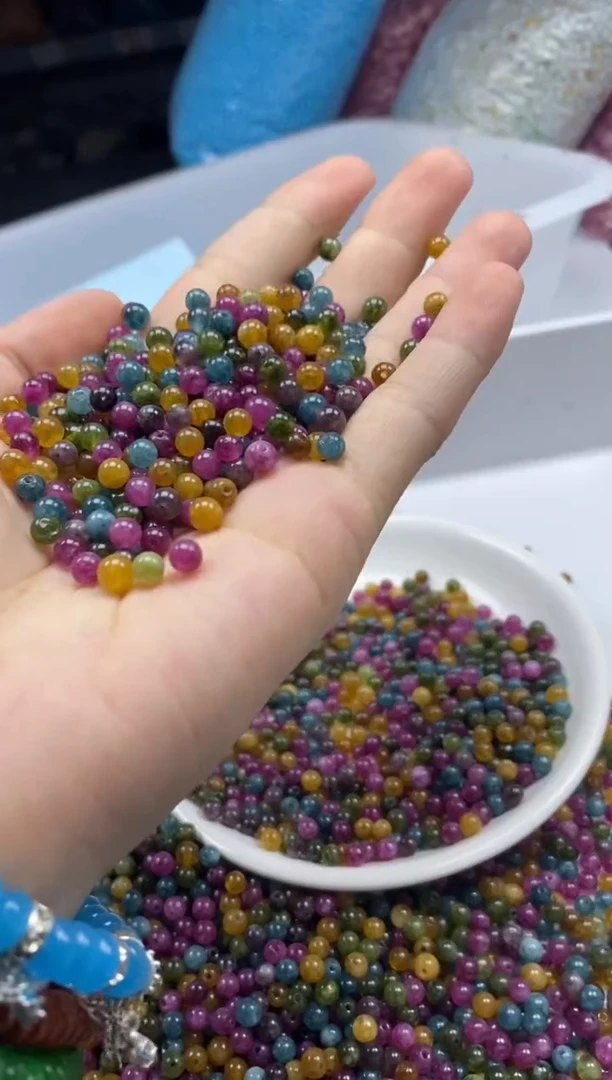 未镶嵌颈饰碧玺w1844老矿碧玺4mm*108颗