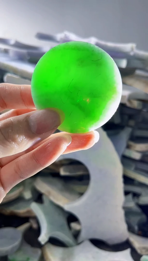 裸石翡翠缅甸翡翠A货陈6531