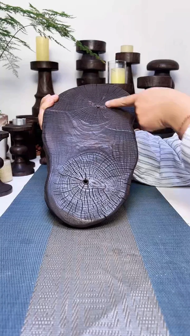 香樟木侘寂风碳化木器