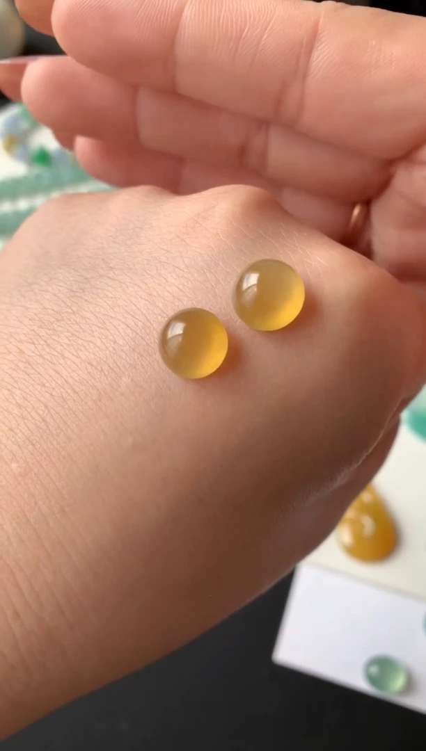 未镶嵌定制翡翠0332844310 尺寸9.4-5.5/9.3-5.5