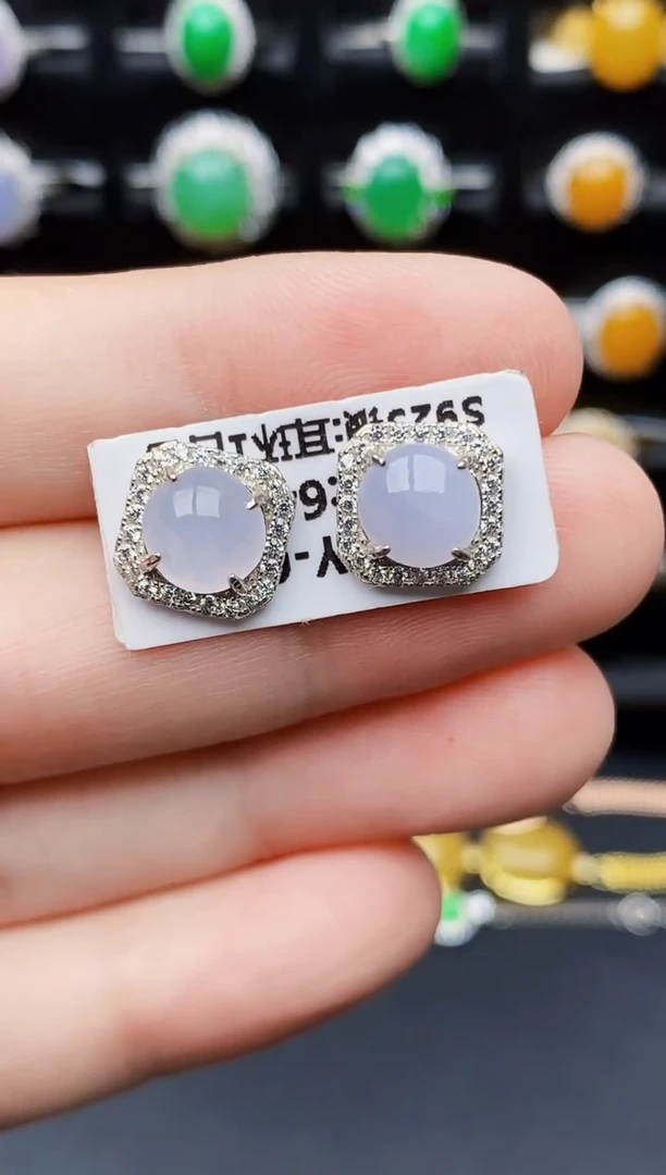 银S925镶嵌戒指翡翠0134