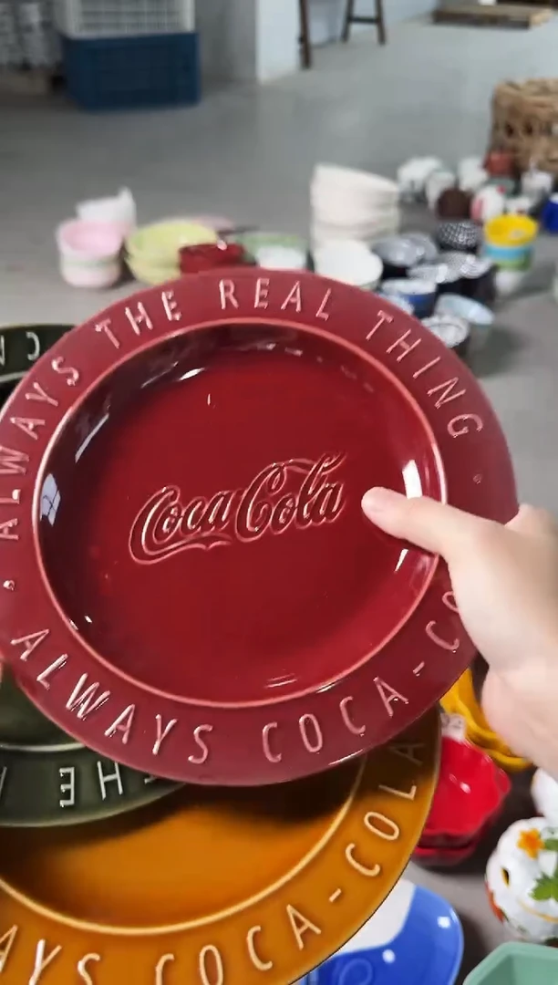 瓷默认微瑕可乐混色3只装不退不换