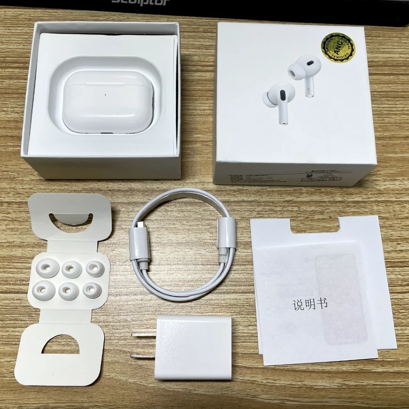 华强北新版pro2主动降噪蓝牙耳机五代高音质无线充电安卓通用耳机