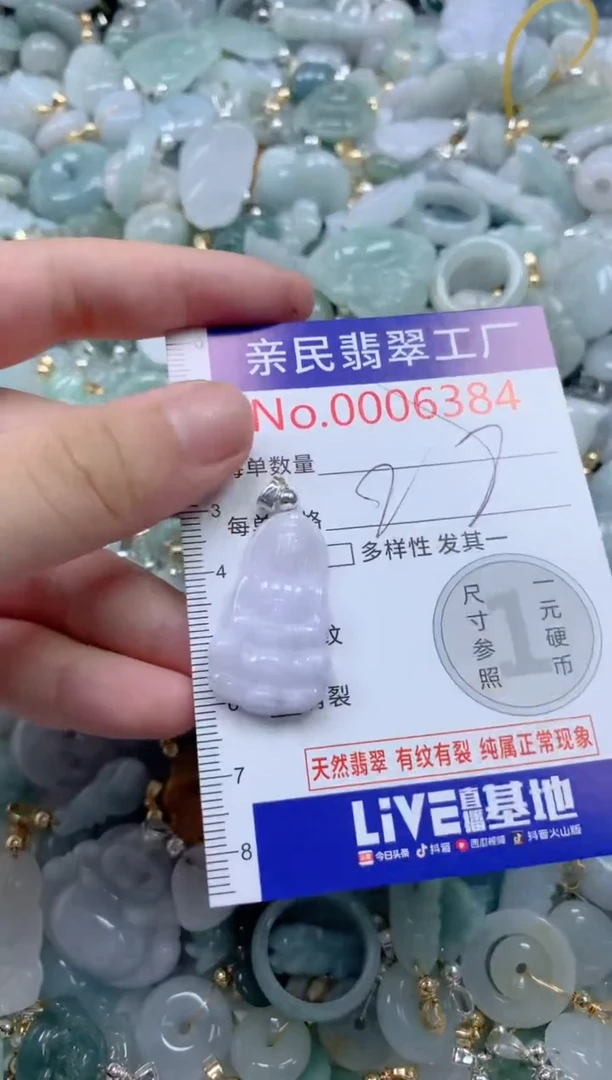 翡翠未镶嵌颈饰6384