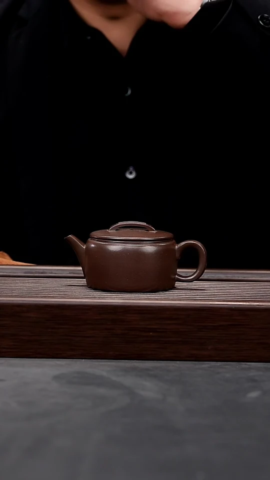 【闪购商品】紫砂茶壶深井茄皮紫大蕴汉瓦