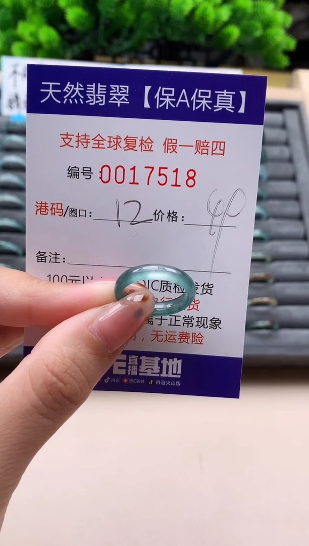 未镶嵌戒指翡翠天然  17518