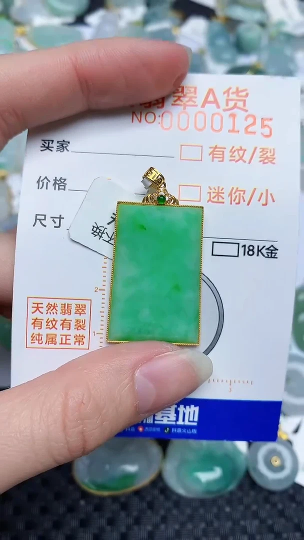 【闪购商品】翡翠颈饰18K金镶嵌453453453453
