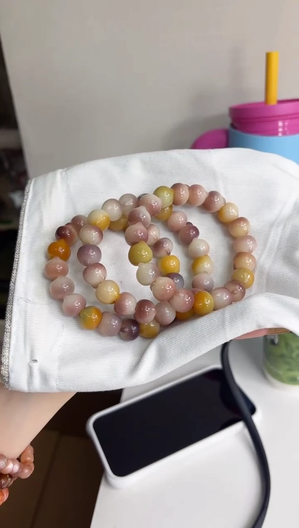 手串菩提根/象牙果沐r43紫美人玉化猫猫头13mm手串