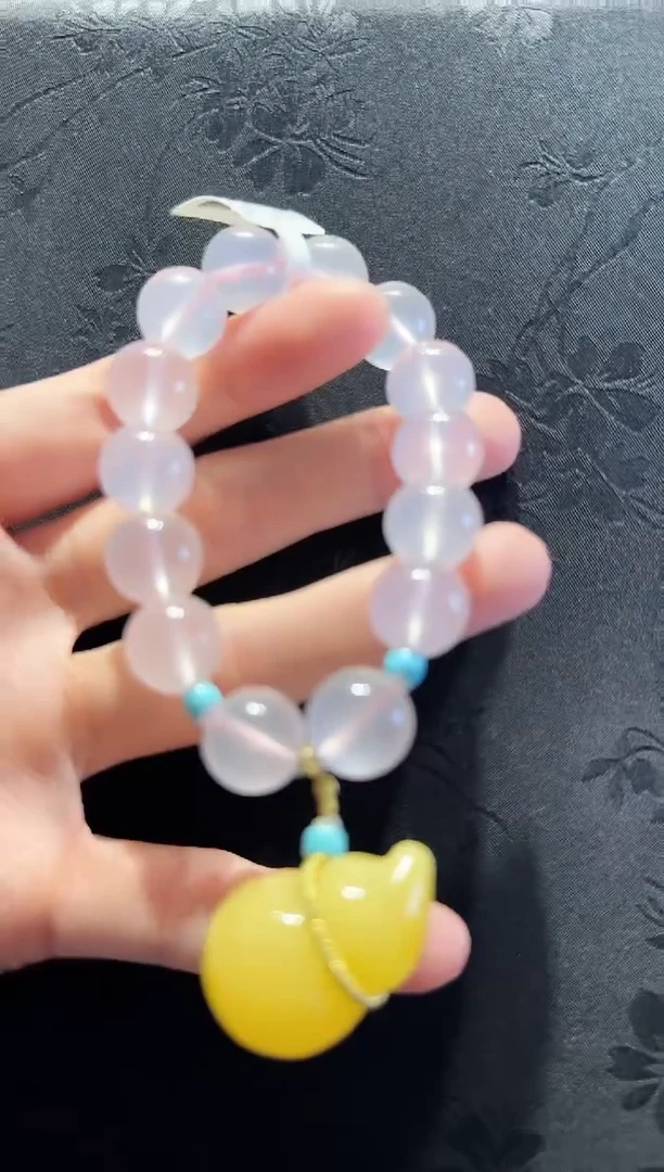 18K金镶嵌手串水晶葫芦款