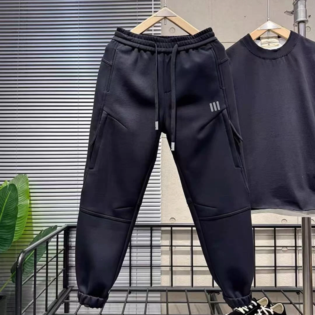 冬季新款高智淡人时尚潮流工装裤休闲百搭舒适保暖加厚束脚长裤