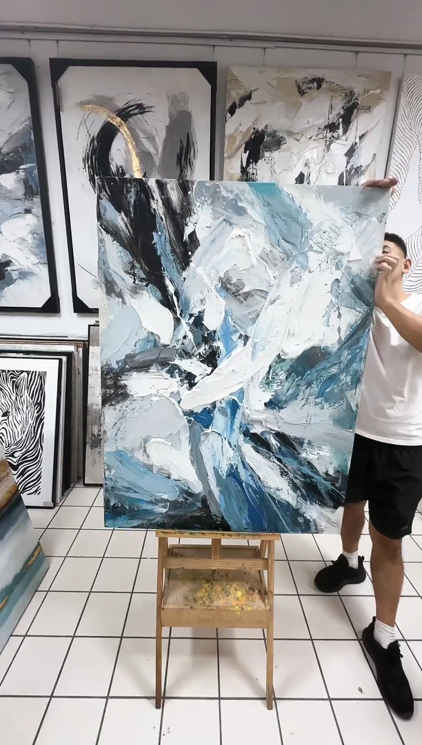 168现代艺术油画装饰画90cm*120cm