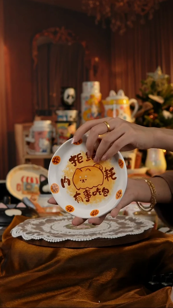 陶瓷便携款景德镇手工手绘陶瓷