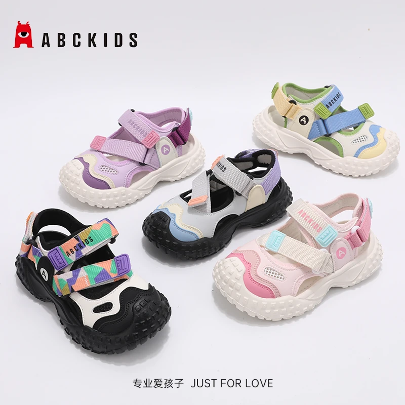 Abckids【姐姐家专属】夏季儿童透气儿童软底包头凉鞋DP523208809