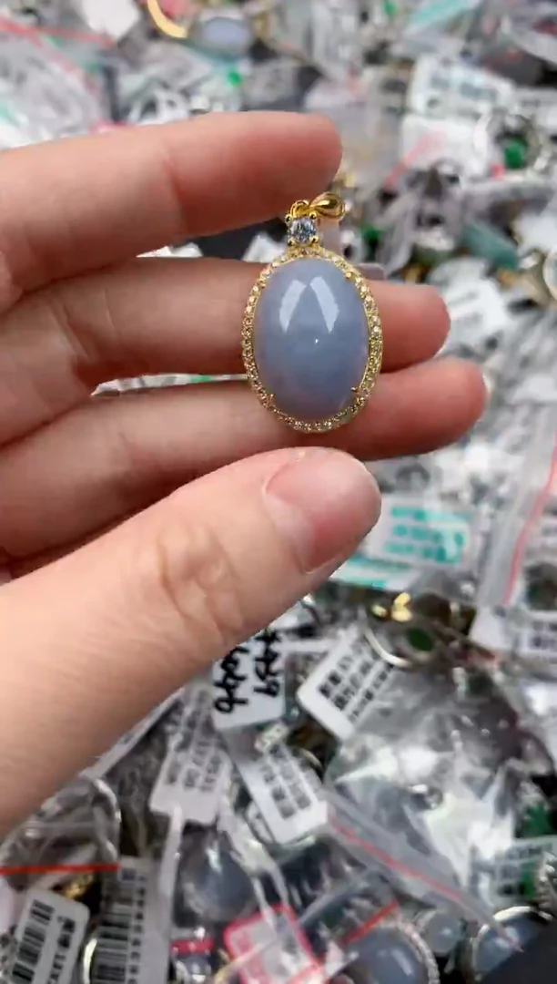 银S925镶嵌戒指翡翠24            6