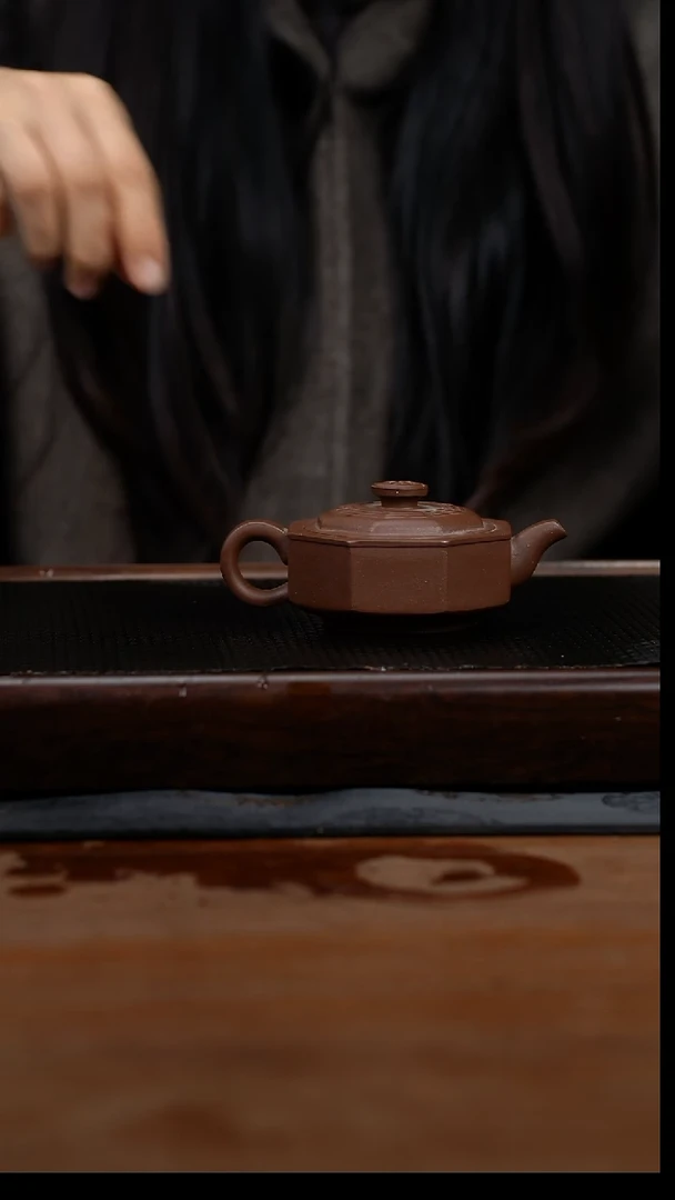 茶壶紫砂100cc黄龙山原矿底槽清八卦10