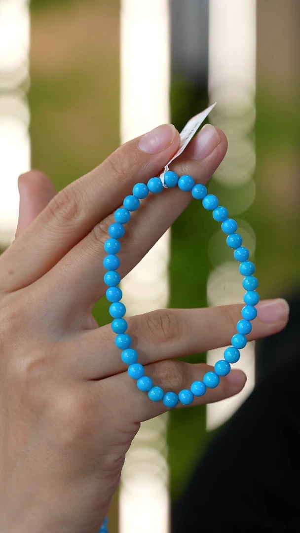 未镶嵌绿松石手串秒拍号20手串5mm