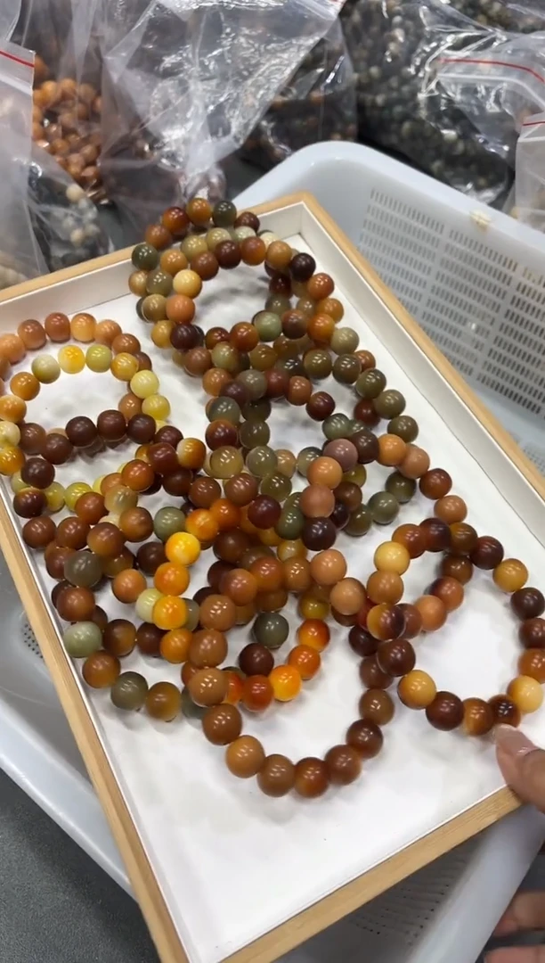 手串菩提根/象牙果15干磨瑕疵不挑（230）