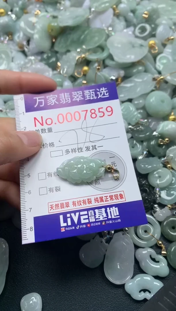 吊坠(不含链)未镶嵌翡翠7859