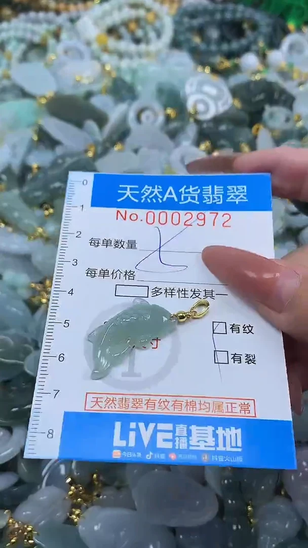 颈饰未镶嵌翡翠净货挂件-2972