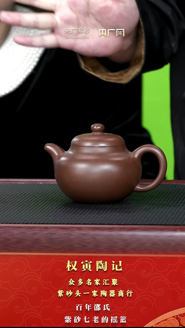 茶壶紫砂127权寅陶记 柿园 革紫泥 300cc