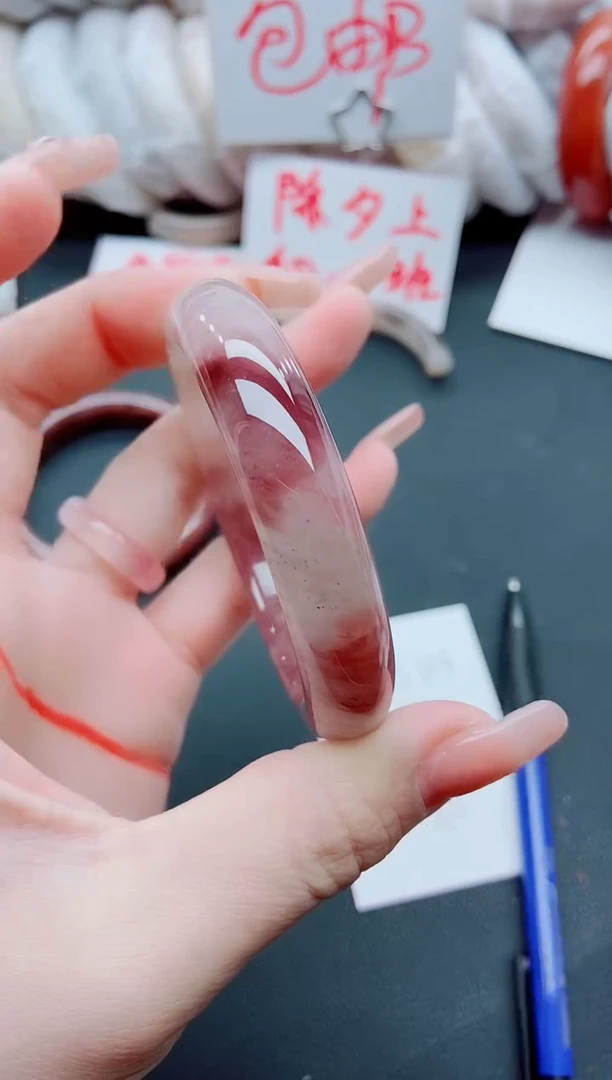 【闪购商品】石英质玉手镯未镶嵌J133-55-56