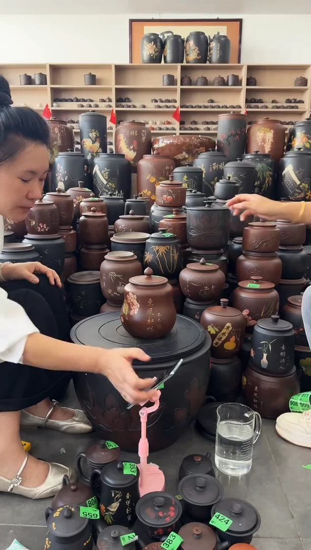 瑕疵茶叶罐 小葫芦古铜色  853