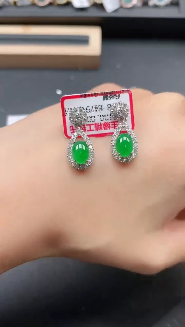 银S925镶嵌戒指翡翠111111