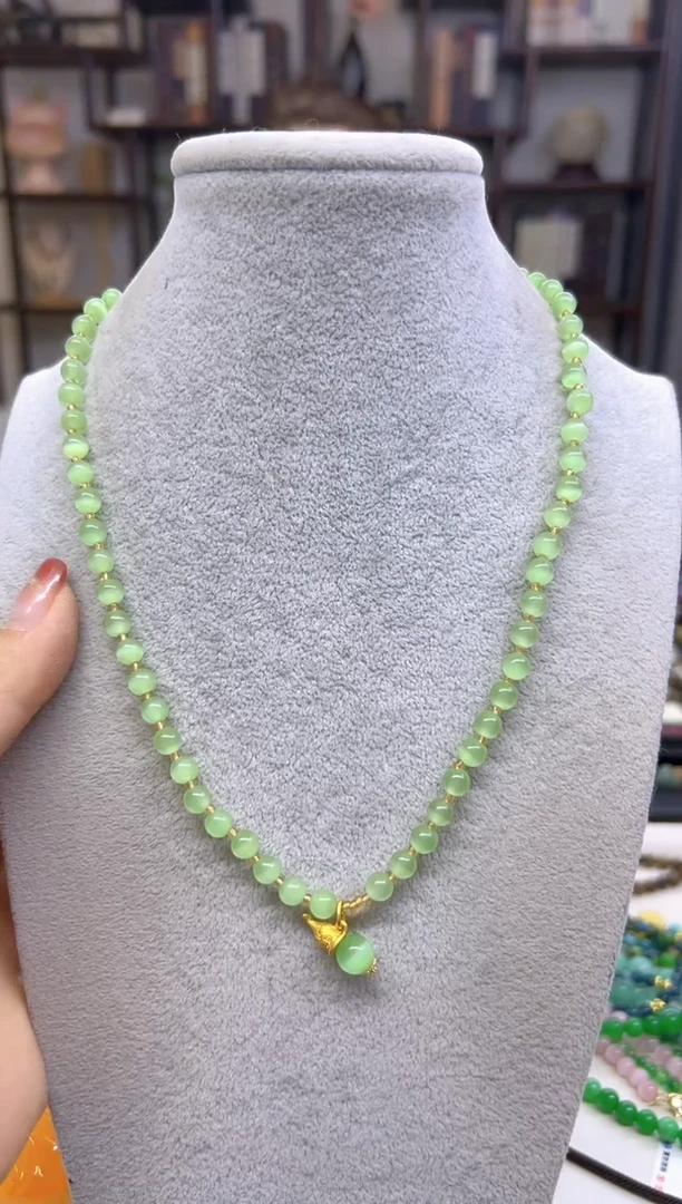 【闪购商品】碧玺猫眼颈饰未镶嵌X132