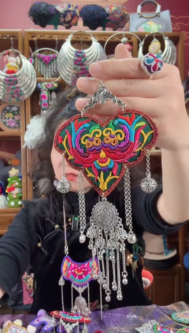 刺绣压襟51甜甜家