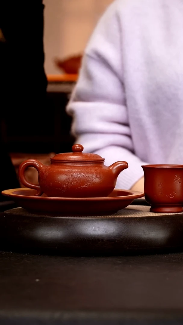 茶壶紫砂HH9仿古 孟臣朱泥  310cc