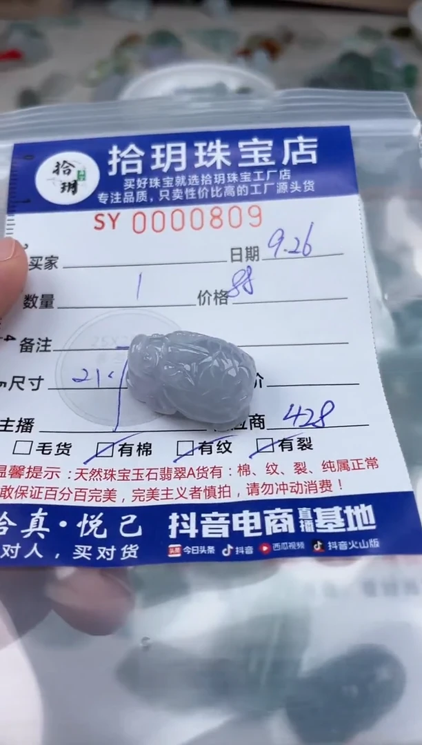 颈饰未镶嵌翡翠翡翠挂件龙龟21.7*12尺寸809