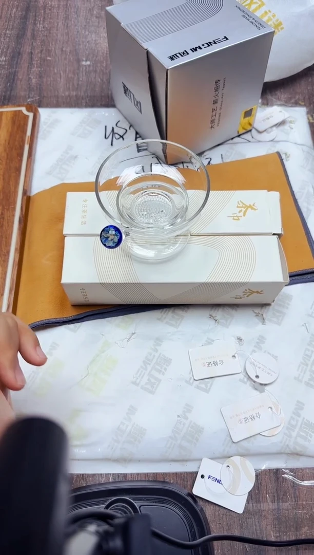风谜·花语观山茶漏透明+茶巾