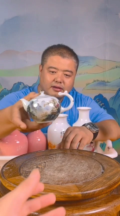 摆件景德镇陶瓷青花摆件116