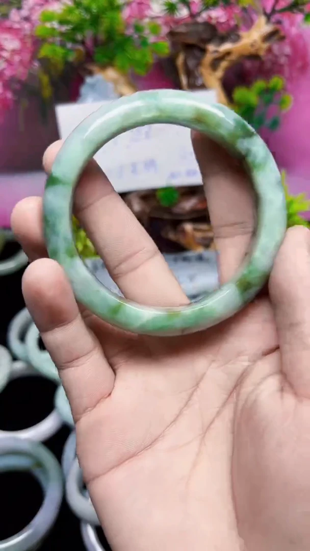 未镶嵌手镯翡翠橘***橙纯天然缅甸翡翠手镯