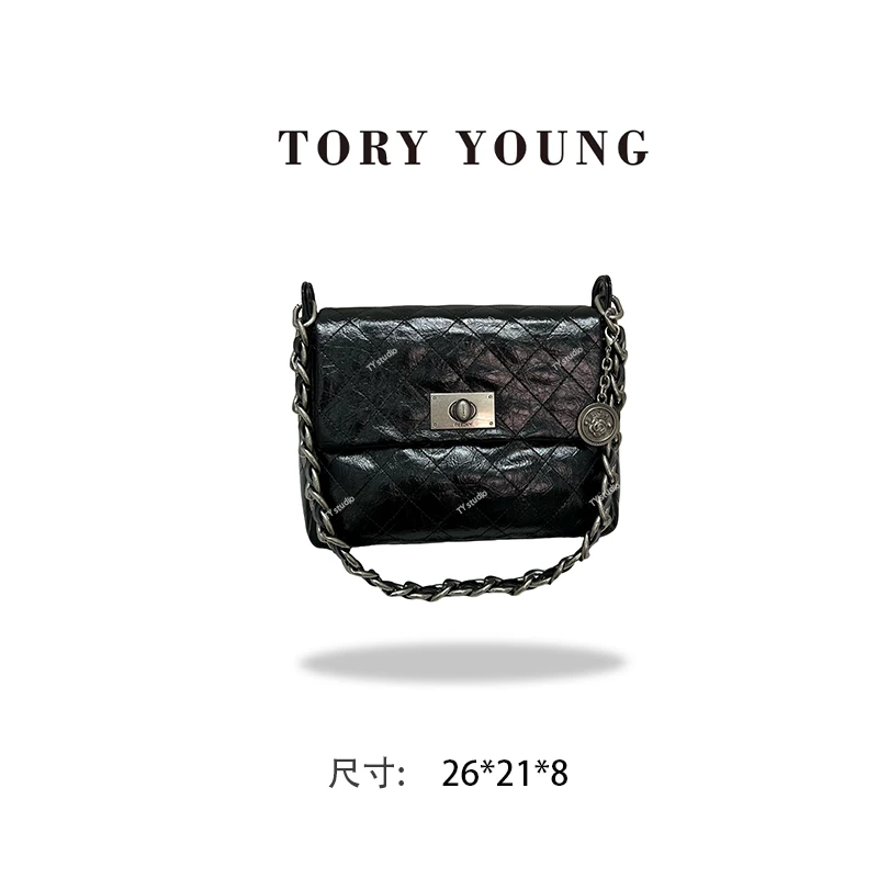【TY】ZT-D7127-黑色 轻奢高级韩版单肩潮流时尚简约女包