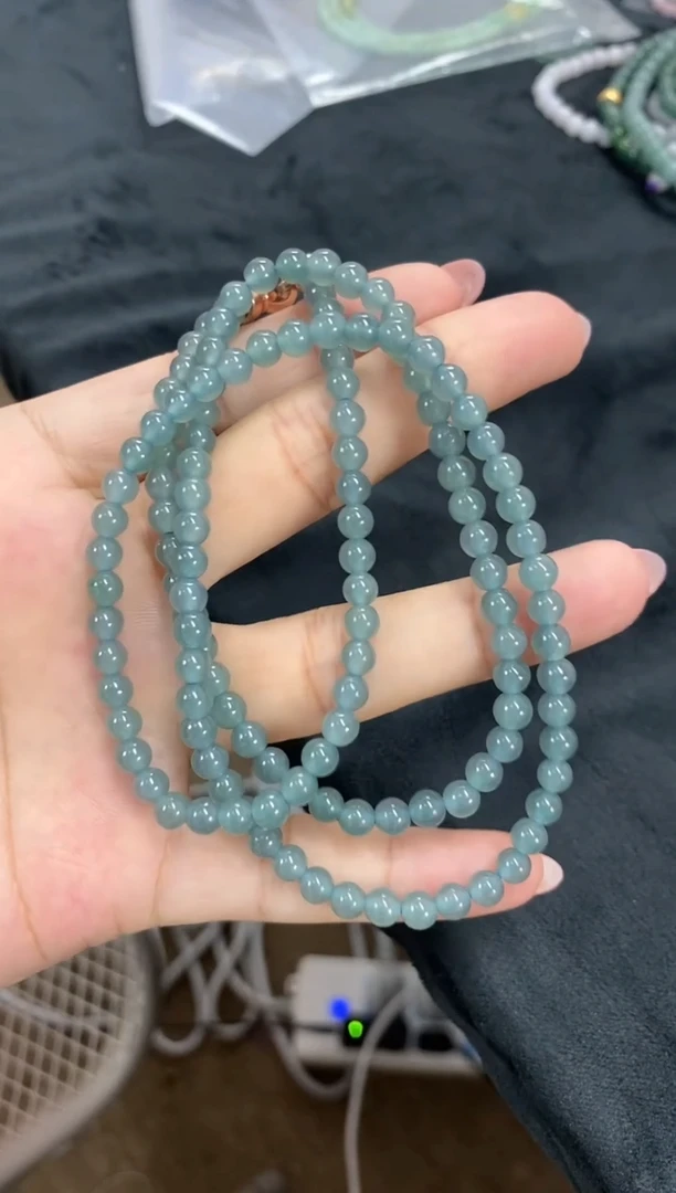 项链未镶嵌翡翠天然翡翠珠链