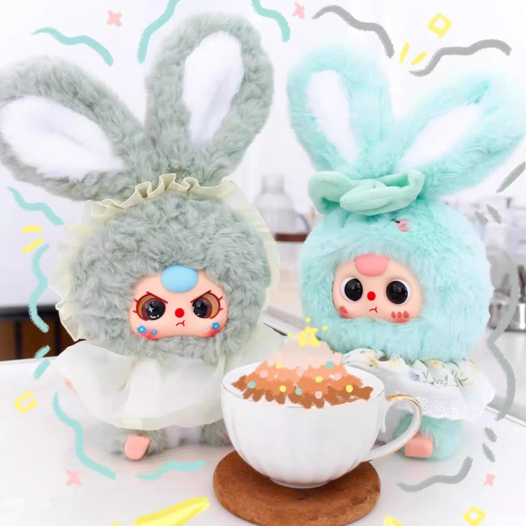 babythree娃三岁莉莉兔子小镇二代毛绒可爱公仔盲盒毛绒公仔