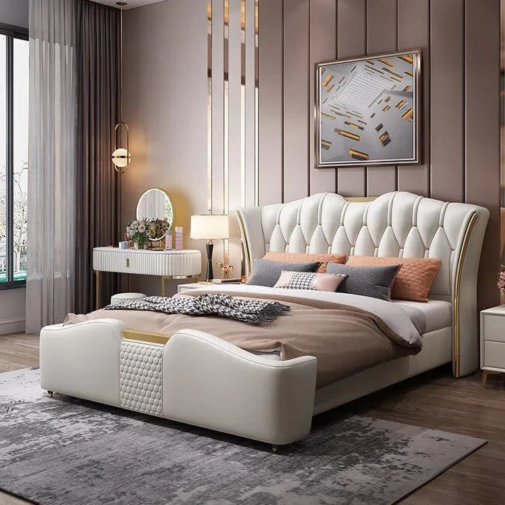 【SVIP专属链接】已拍下联系客服备注款式配置软包床真皮床主卧床