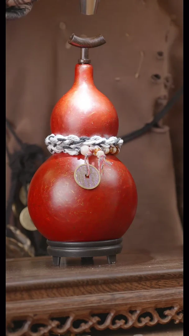 【闪购商品】295号精品天然大漆工艺防渗内胆酒葫芦~