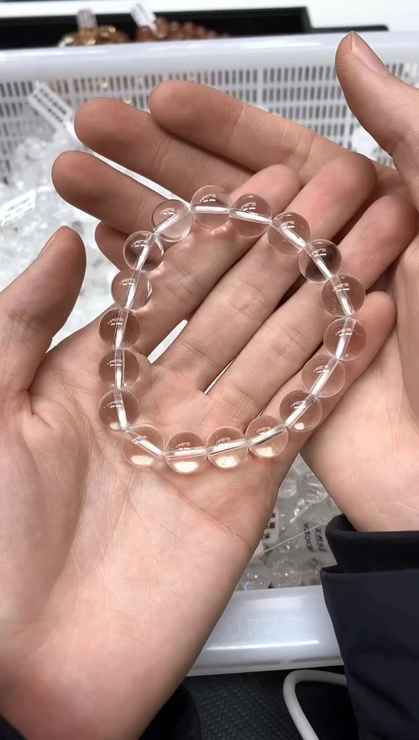 未镶嵌手串水晶3*?A4白水晶11mm