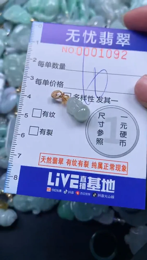 颈饰未镶嵌翡翠1092