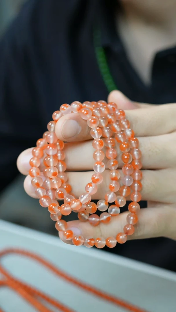 颈饰未镶嵌南红玛瑙42号-7mm珠串/GG/9