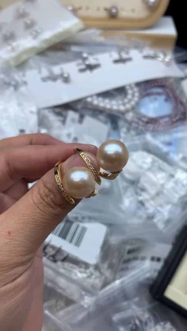 未镶嵌戒指淡水珍珠多样性发其一，非无暇