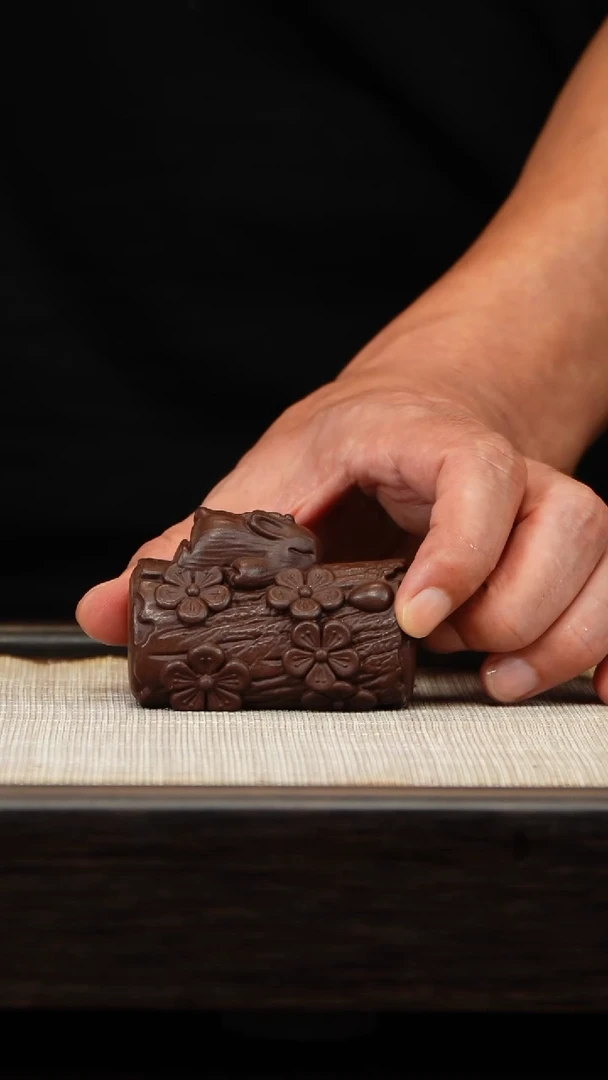 茶壶紫砂紫泥树桩